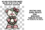Whimsical Christmas Teddy Bear PNG, an Illustration by Craft Nest (Thumbnail 2 of 6)