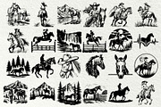 Horse SVG Bundle. Horse and girl, an Animal Illustration by DENIDigitalArtSudio (Thumbnail 6 of 9)