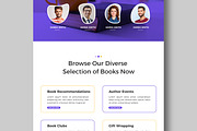 Landing Page Book Shop, a Landing Page Template by MightyDesign (Thumbnail 3 of 10)