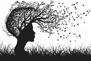 Tree Woman Laser Cut Bundle, a Graphic by BIPLOB EXPERT (Thumbnail 5 of 11)