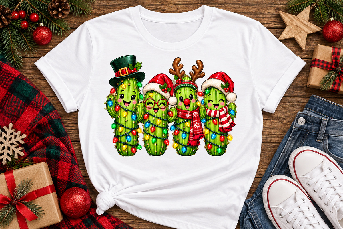 Funny Christmas Pickle Png, a Seasonal Illustration by Watercolor design (Photo 2 of 3)