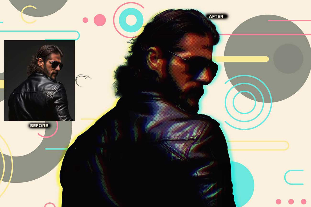 VECTOR POSTER POP FX Ps Action, an Action Add-On by Studio Retouch (Photo 9 of 10)