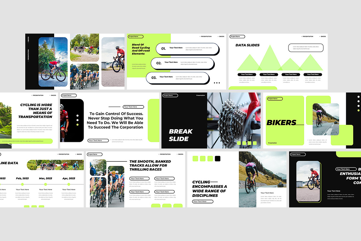 Bikers Sport Community Google Slides, a Presentation Template by Robs Daily Design (Photo 2 of 9)