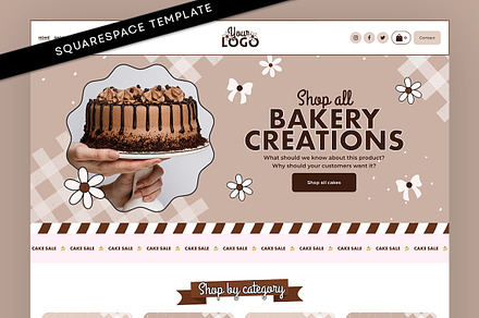 Cake Website Template
