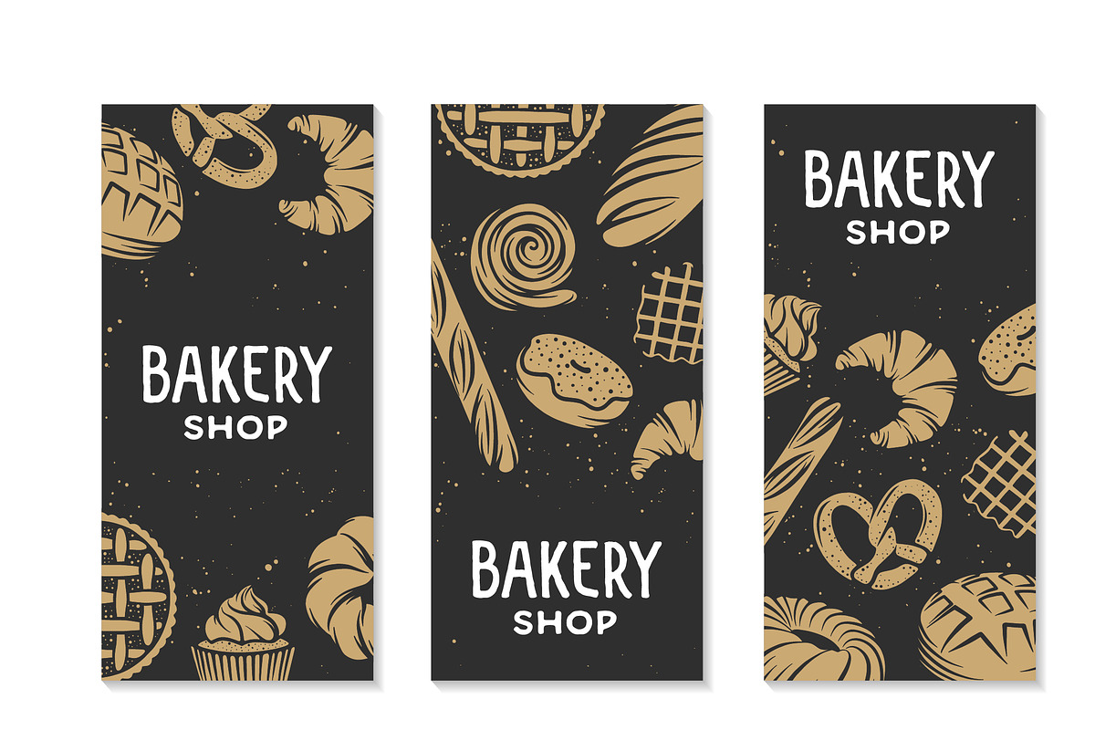 Bakery Logo, Pattern, Template Set, a Branding & Logo Template by Akimo Mia (Photo 4 of 10)