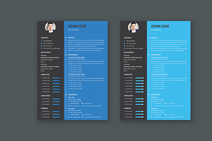 Minimal Resume Template Design