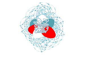 Abstraction of a pile of Easter eggs, an Illustration by Nenahliadava Design