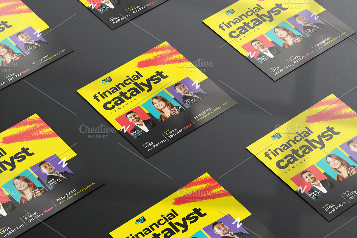 Seminar Digital Flyer | Canva & PSD, a Social Media Template by Vintage Impressions (Photo 4 of 6)