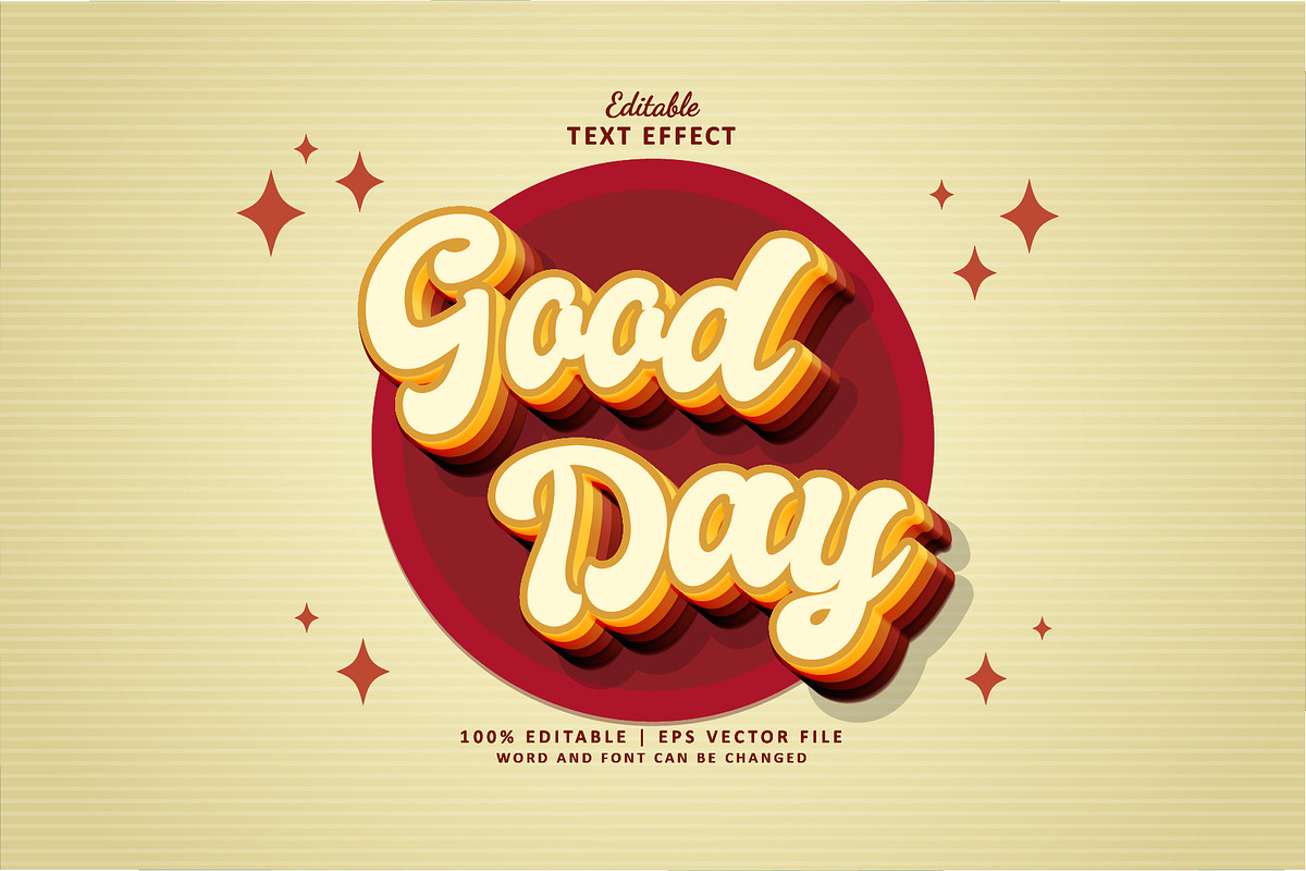 Text Effect Good Day, a Layer Style Add-On by Navy Graphic