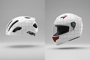 Helmet Mockups, a Product Mockup by Luuqas Design (Thumbnail 1 of 3)