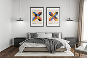 Retro Geometric Printable Wall Art, a Background Graphic by C Design Studio (Thumbnail 6 of 8)