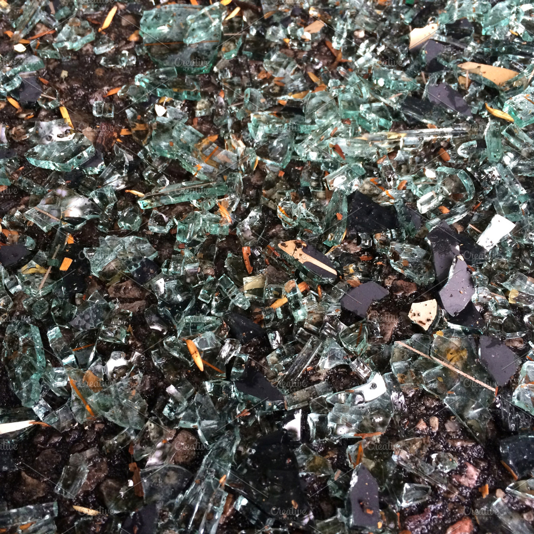 Broken Glass Urban Background Featuring Broken Glass And Urban