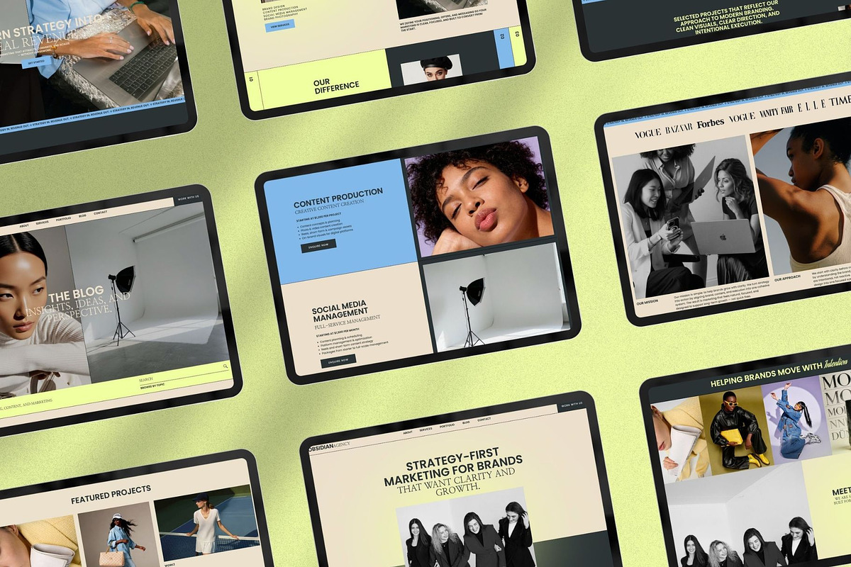 Showit Website Template for Agency, an App Template by Digital&Chic (Photo 3 of 8)