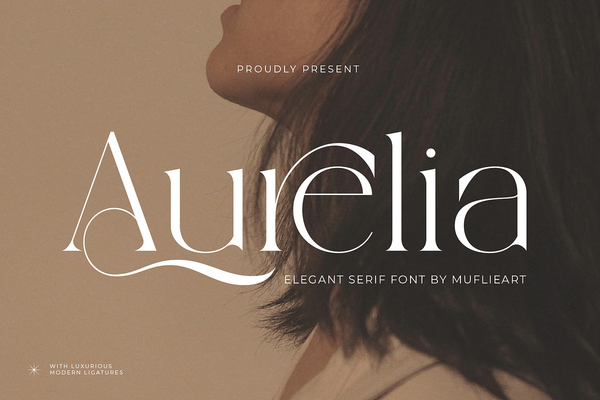 Aurelia - Elegant Serif Font, a Serif Font by Muflieart (Photo 1 of 10)