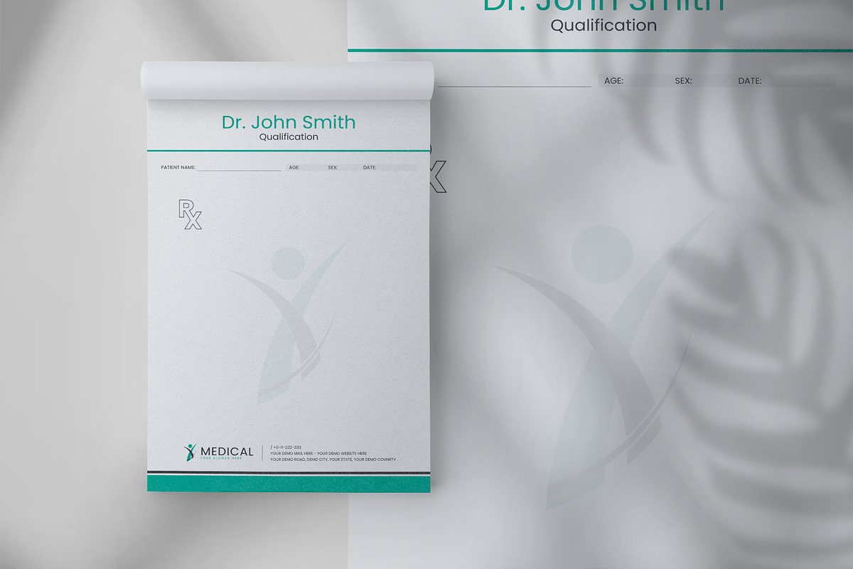 Doctor prescription pad design, a Stationery Template by Tanmoy Topu (Photo 2 of 2)
