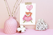 Valentine's Card Love Tiger Fox Box, an Animal Illustration by PawGraphic (Thumbnail 3 of 9)