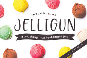 Jelligun | Hand-lettered Font