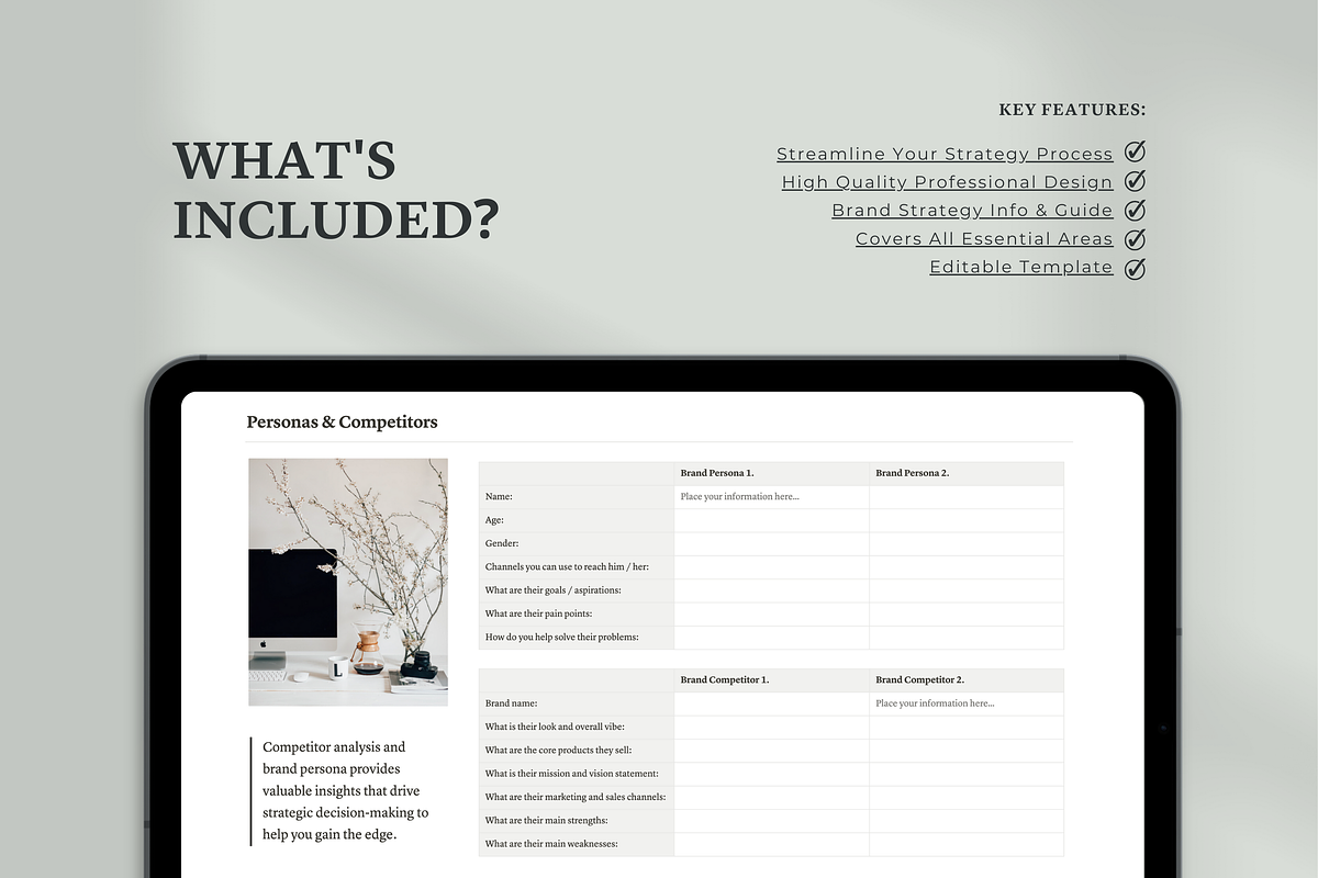 Notion Brand Strategy Template, a Templates & Theme by Swyn.Studio (Photo 2 of 11)
