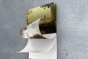 8.511 Wall Calendar Mockups