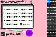 Facial Glasses Set 3 Procreate Brush, a Brush Add-On by Disasterology Ink (Thumbnail 1 of 10)