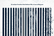 Ruling Pen Pro Procreate Brush Set, a Brush Add-On by Jake Rainis (Thumbnail 2 of 6)