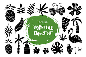 Haiti Organic Brush Font Extras