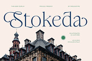 Stokeda Thin Modern Serif Font, a Serif Font by timelesstype.co (Thumbnail 1 of 15)