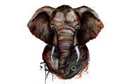 Set elephant fineart .4 styles, an Animal Illustration by art_mouse (Thumbnail 7 of 7)