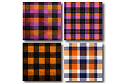 Halloween Check Patterns, a Texture Illustration by DreamPrint404 (Thumbnail 3 of 4)