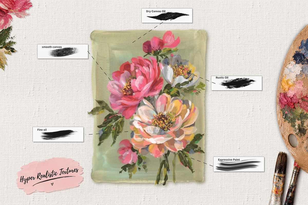 Oil & Thick Paint Procreate BrushSet, a Brush Add-On by Wicked Creative (Photo 3 of 8)