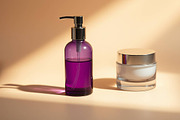 63 Skincare Bottle & Jar Set Mockup, an Advertising Mockup by adenpinkstore (Thumbnail 16 of 25)