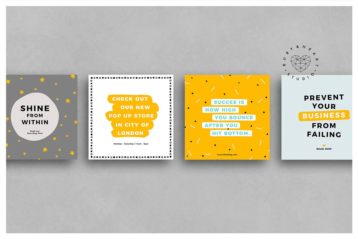 ANIMATED Playful Instagram Posts, a Social Media Template by Ruby&Heart Studio (Photo 7 of 10)