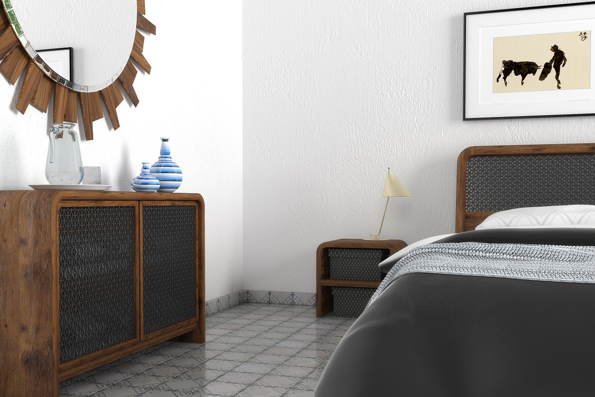 Malaga bedroom set, a Furniture 3D Model by inDahouze (Photo 3 of 7)