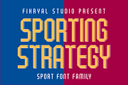 Sporting Strategy – Sport Font, a Sans Serif Font by Fikryal Studio (Thumbnail 1 of 12)