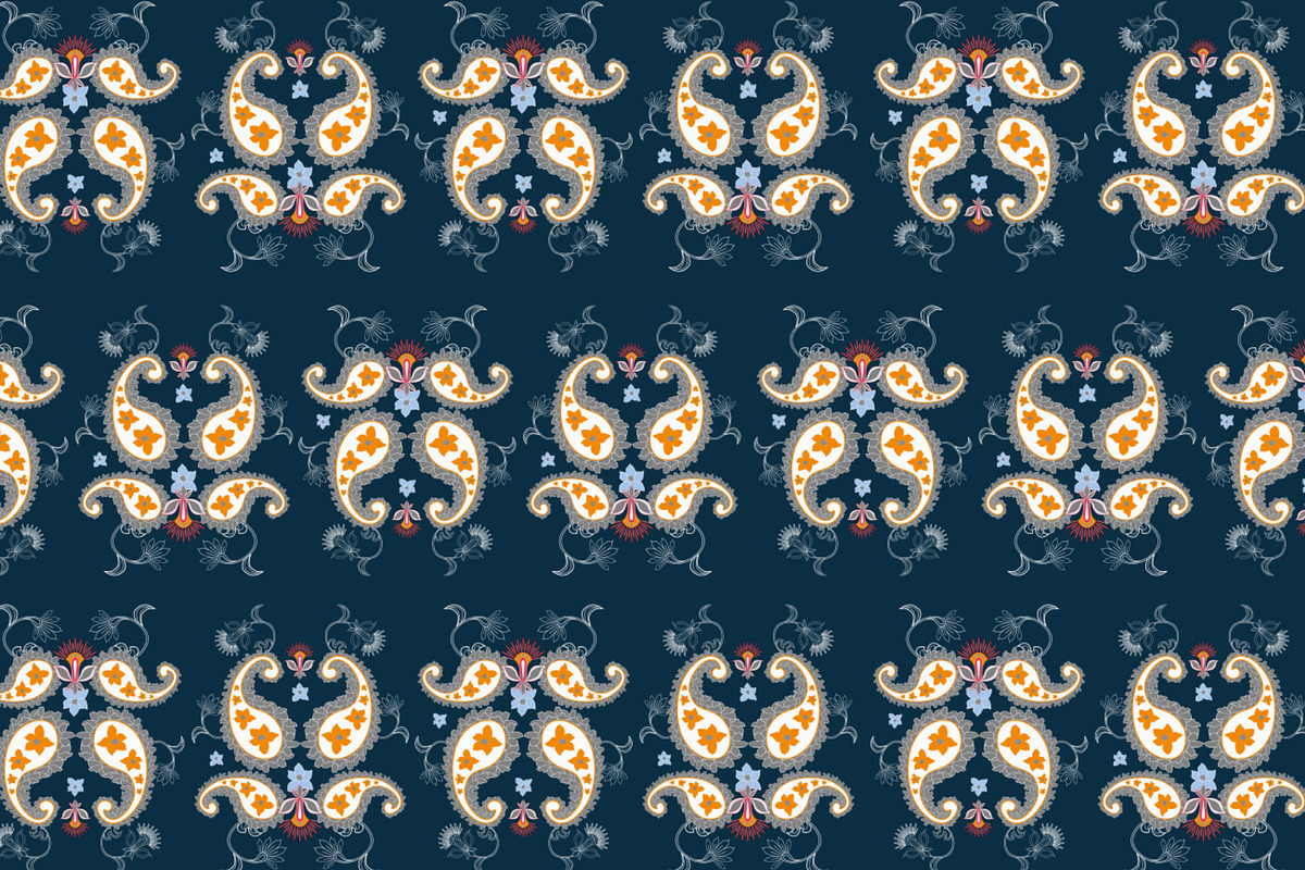 Blue Vector Pattern Pack, a Pattern Graphic by Ania Illustration (Photo 7 of 9)