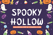 Spooky Hollow A Halloween Madness, a Serif Font by Forberas Club (Thumbnail 1 of 8)