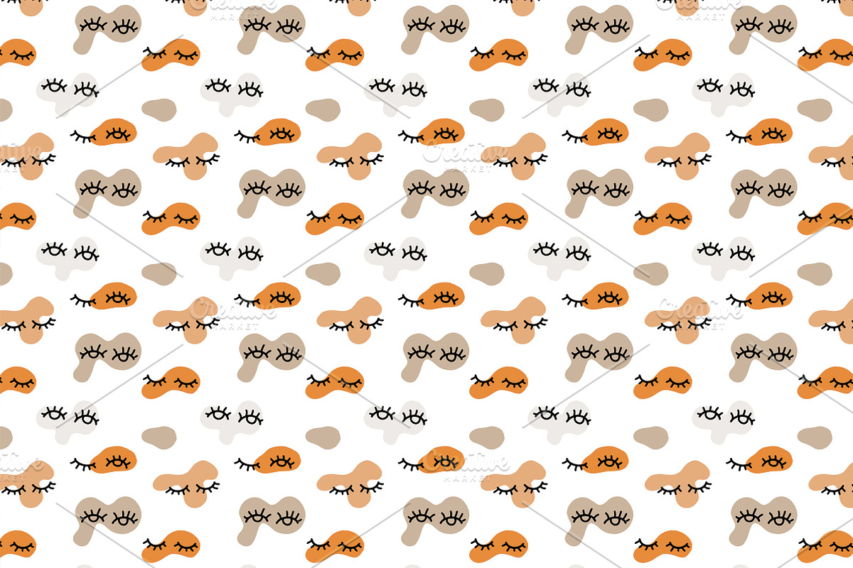 Patterns with funny eyes, a Pattern Graphic by Lyolya Profitrolya (Photo 2 of 3)