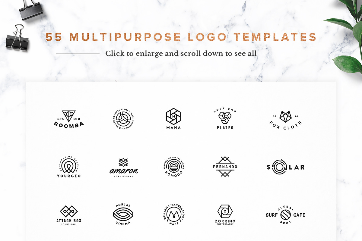 75 Geometric Logo Bundle, a Branding & Logo Template by Foldo (Photo 4 of 13)