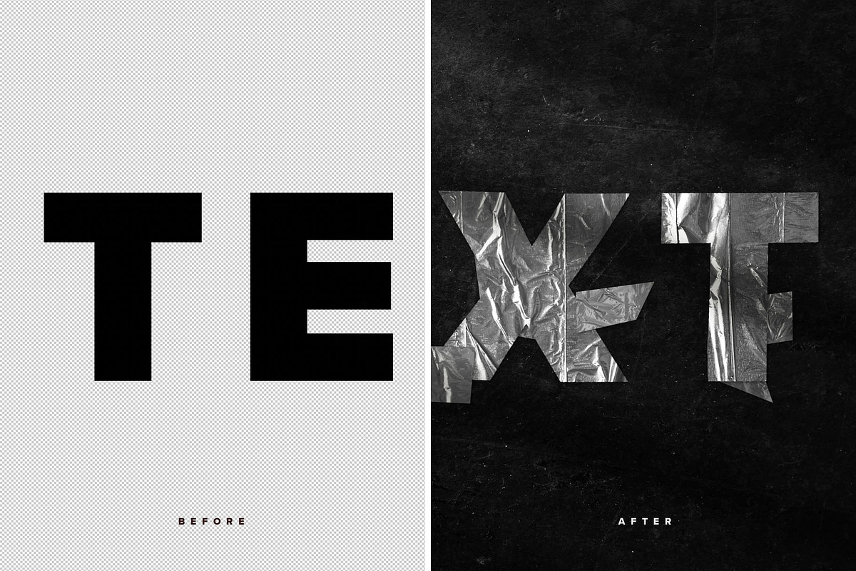 Duct Tape Text Effect Mockup, a Brushes & More by veila.me (Photo 3 of 8)