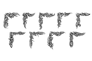 Tribal Celtic and Maori tattoo, a Decorative Illustration by Vector Tradition