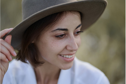 Close up face of beautiful woman in, a Person Photo by vitaliymateha photography