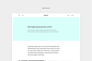 DSGN - Portfolio PSD Template