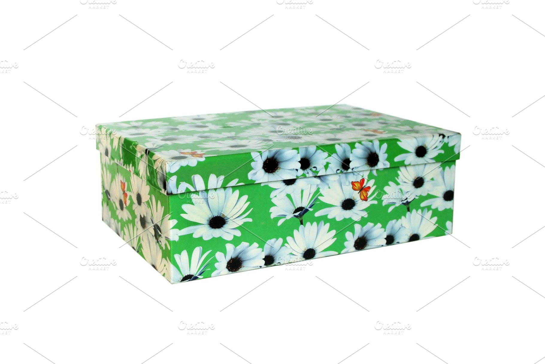 Nice green box isolated, a Photo by saiko3p