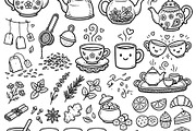 Tea and Coffee Time Doodle Set. Hand, a Food Illustration by Voodz_shop (Thumbnail 2 of 3)