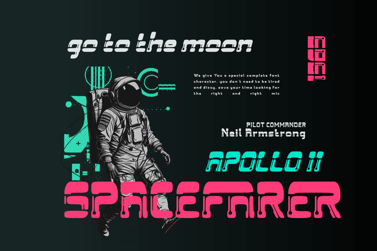 Tanire - Futuristic Tech Font, a Sans Serif Font by twinstd (Photo 2 of 10)