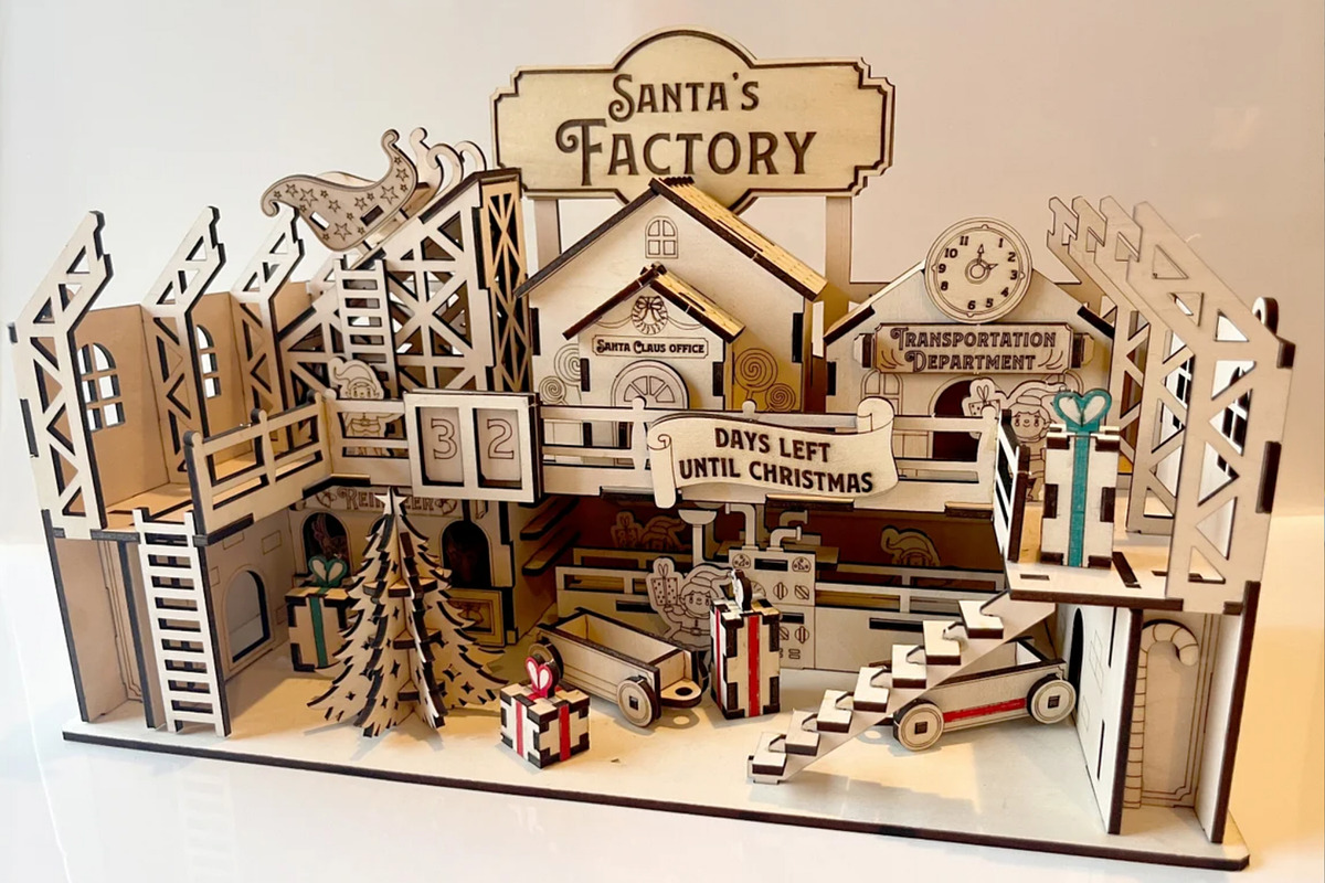 Santa's Factory - Laser Cut File, an Object Graphic by VectorPainter (Photo 2 of 4)