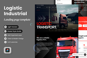 Logistic Industrial Landing Page