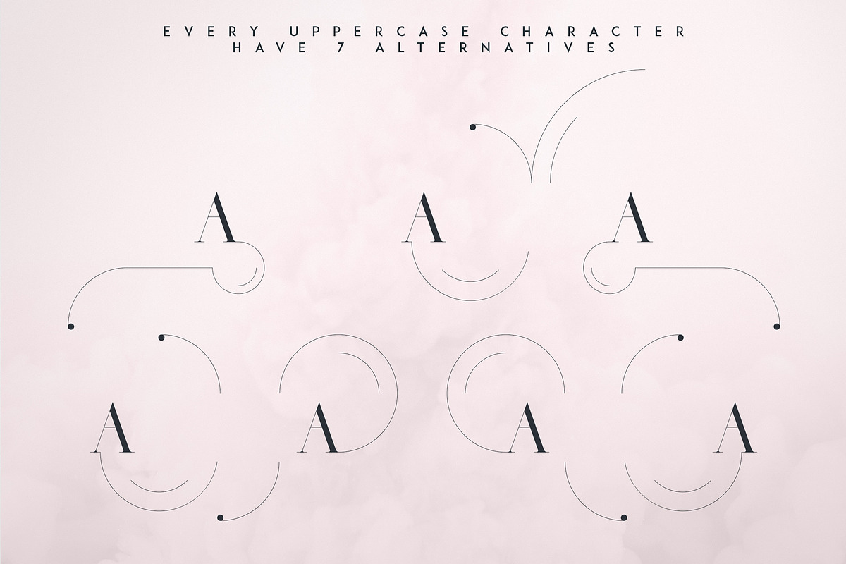 RoseGold Serif font + 10 Logos preview 8