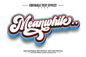 Meanwhile 3D editable text effect, a Layer Style Add-On by nicemorning