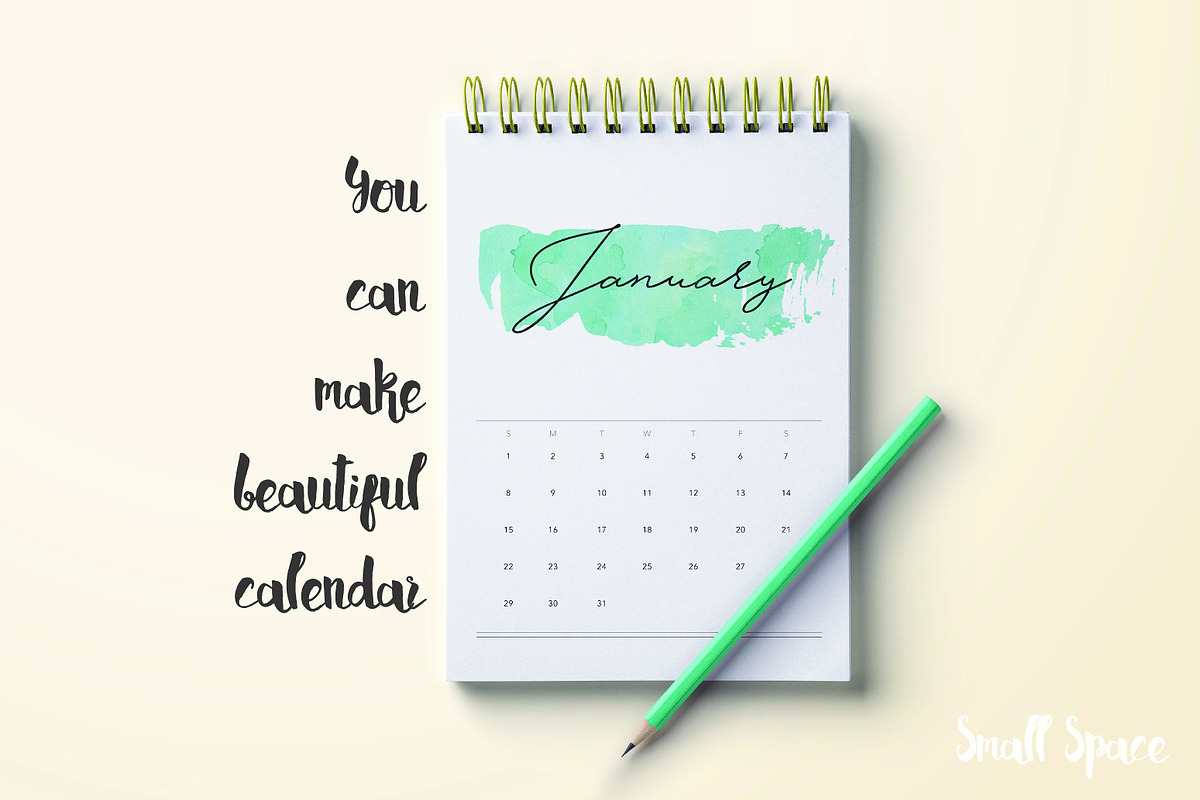 Create your own 2018 calendar, an Object Graphic by Small Space (Photo 4 of 7)